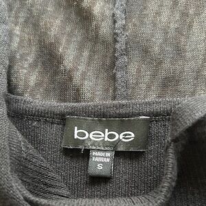 Bebe Charcoal Knit Top